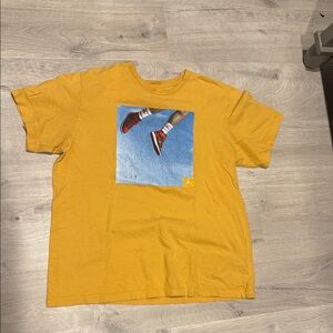 Yellow T-Shirt with Jordan 1 Print